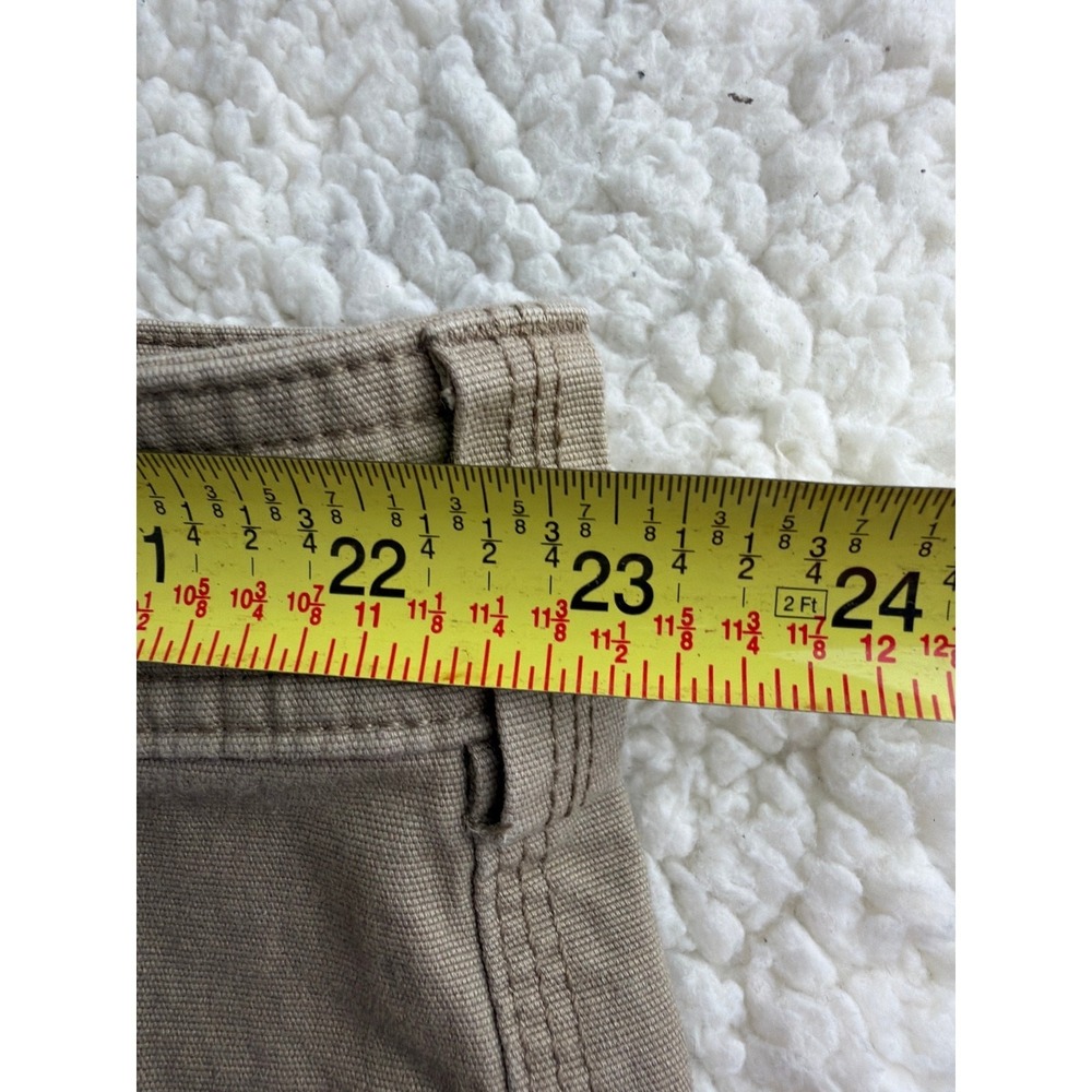 Duluth Trading Shorts Men 46 Duluthflex Fire Hose Relaxed Fit Cargo Tan Khaki 8" - Picture 7 of 8
